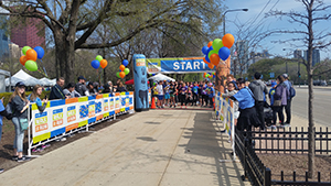  Our truss holding Start / Finish banners for a 
