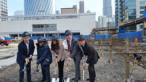 John Buck & The John Buck Company breaking ground at 845 West Madison, Chicago.